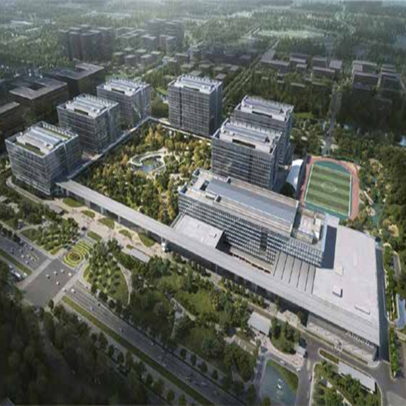 Alibaba Office Building-Sound Insulation Rubber Mat