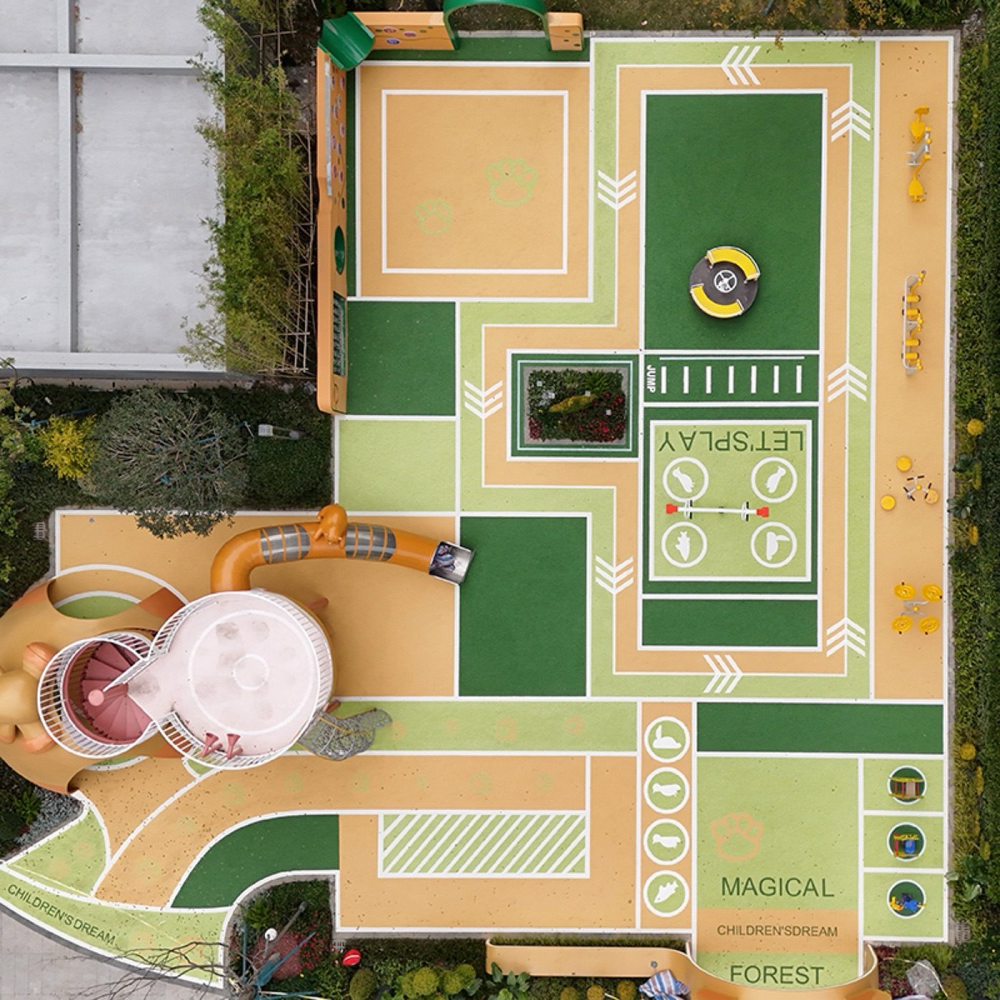 China Fortune Land Development Residential Community Playground-EPDM Rubber Granules