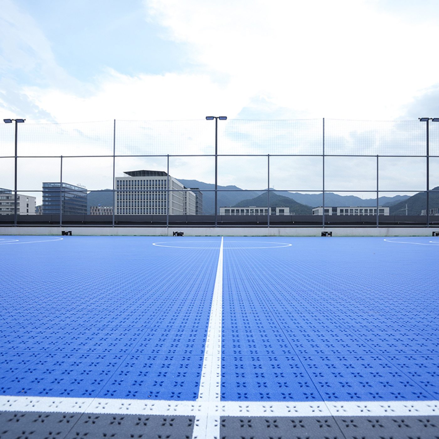 The Rooftop Basketball Court-Event Grade Flooring
