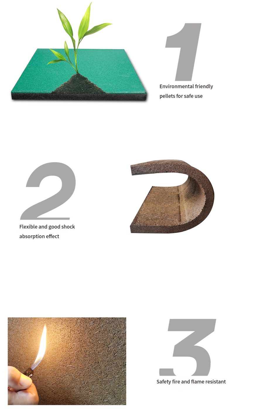 Shooting Range Odor-free Protective Rubber Mat detailed specification 1