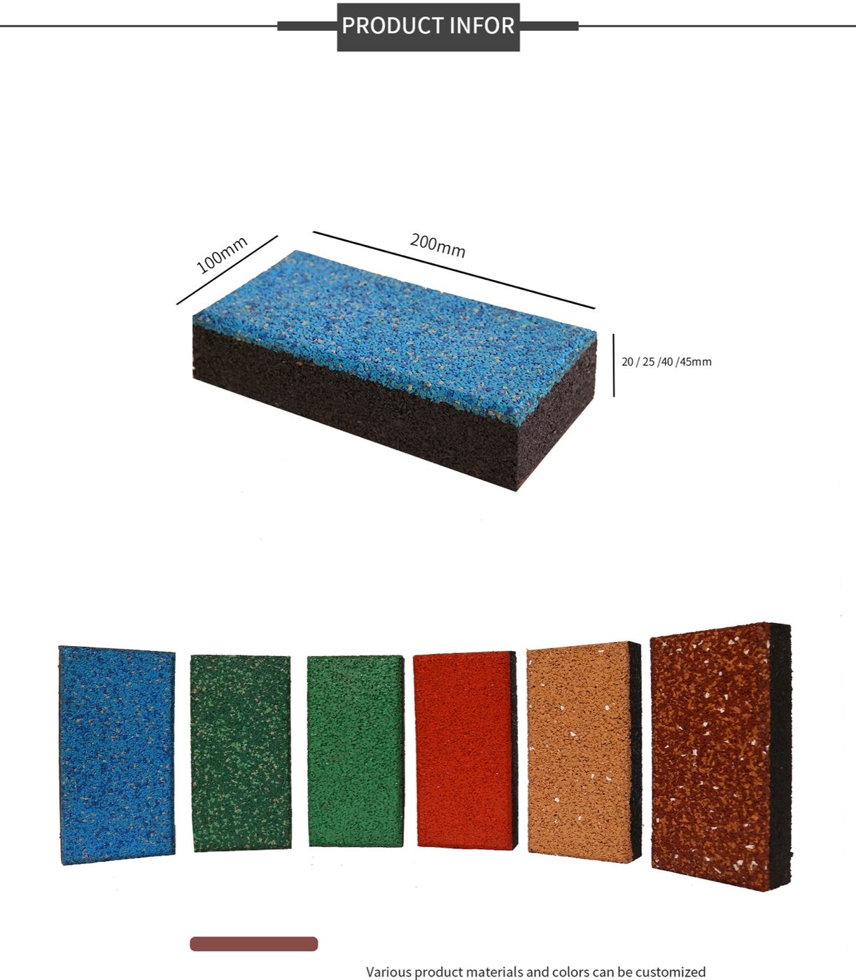 Brick Tile(T-GR-B-EBS) detailed specification 5