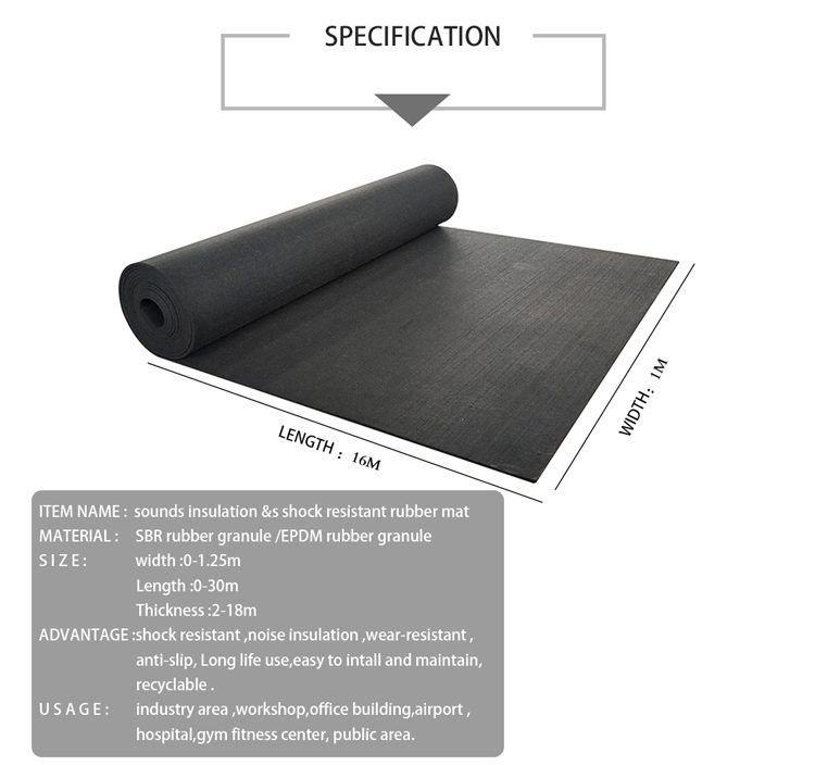 Cork foam cotton sound insulation pad detailed specification 3