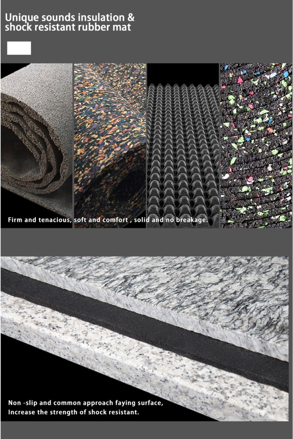 Cork foam cotton sound insulation pad detailed specification 6