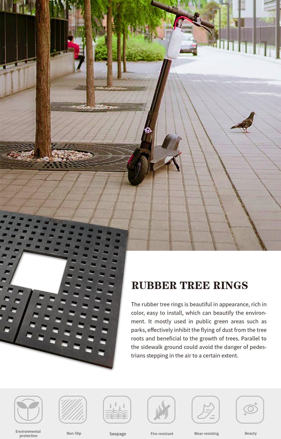 Recycled Rubber Tree Ring detailed technical sheet 1