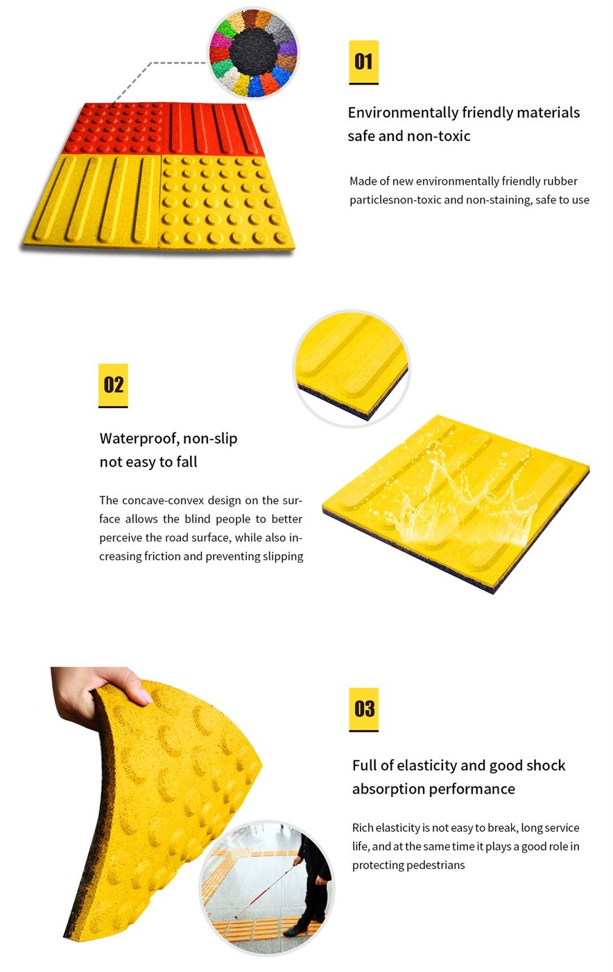 Tactile Rubber Tile detailed technical sheet 2