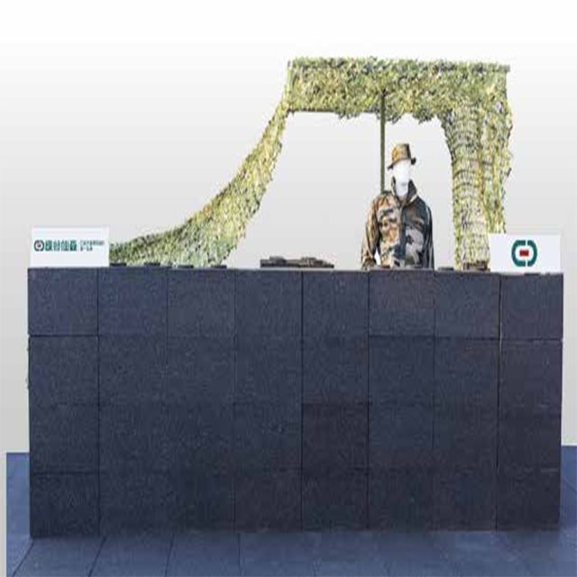 Interlocking Structure Ballistic Rubber Blocks view 2